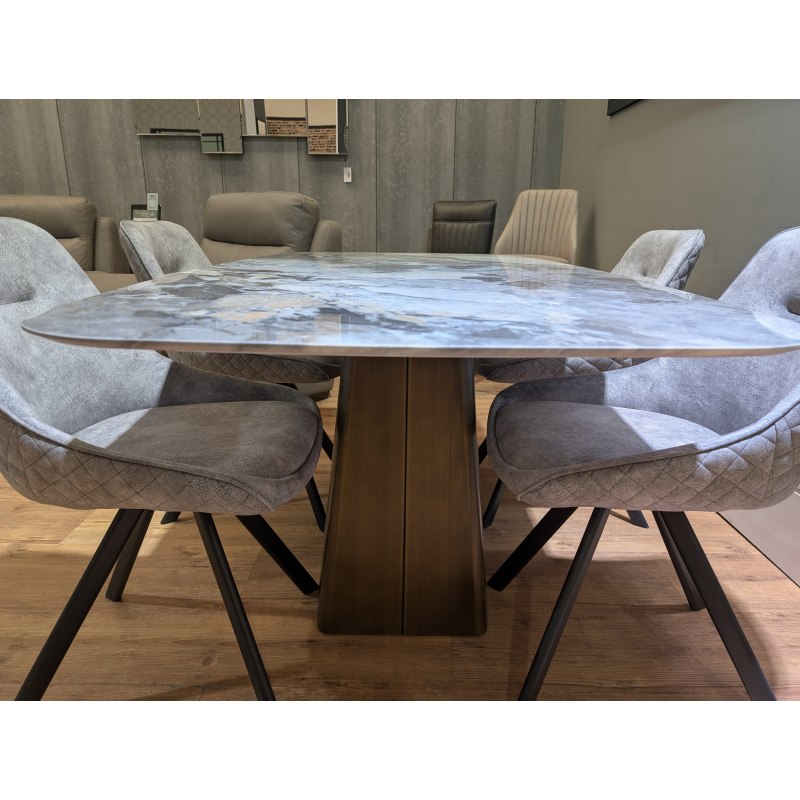 Bolsena, Ceramic Fixed Top Dining Table & 4 x Chairs Bolsena, Ceramic Fixed Top Dining Table & 4 x Chairs