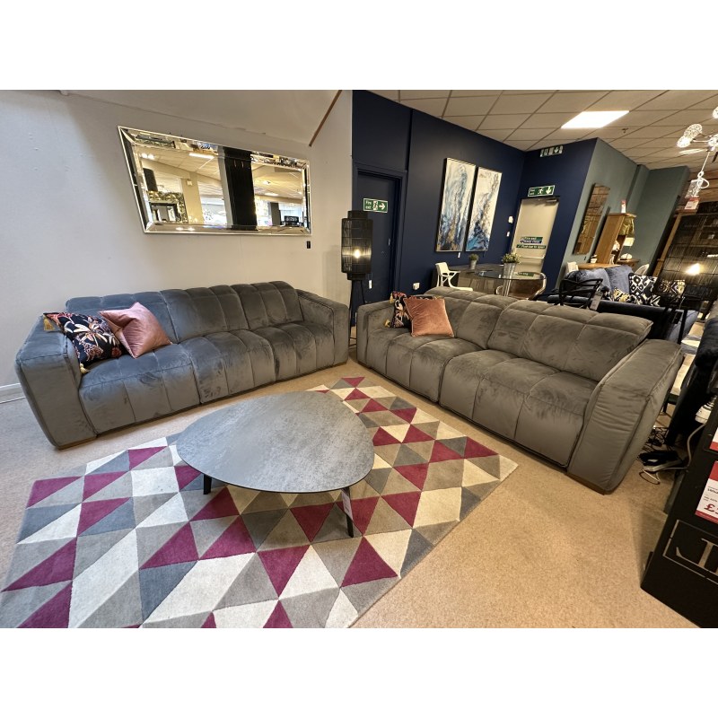 Selena 3 Seater and 2.5 seater Electric Reclining Sofas with Adjustable Electric Headrests in fabric Selena 3 Seater and 2.5 seater Electric Reclining Sofas with Adjustable Electric Headrests in fabric