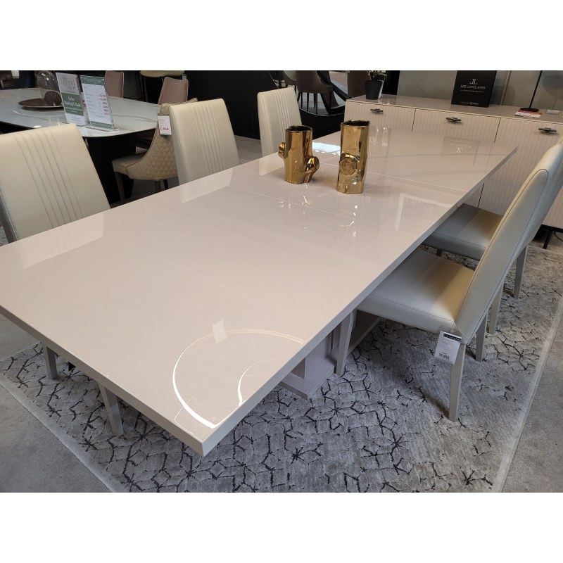 Cyndia Large Extending Dining Table & 6 Dining Chairs Cyndia Large Extending Dining Table & 6 Dining Chairs