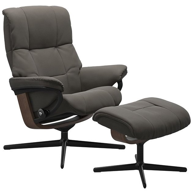 Stressless Mayfair Small Cross Base Chair & Stool Stressless Mayfair Small Cross Base Chair & Stool