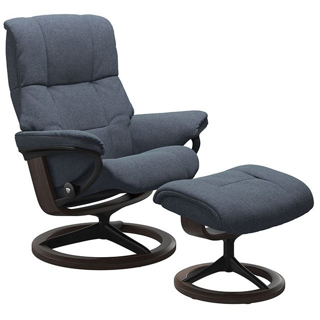 Stressless Mayfair Small Signature Recliner Chair & Stool Stressless Mayfair Small Signature Recliner Chair & Stool