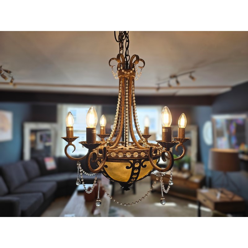 9 Light Crystal Bead Chandelier 9 Light Crystal Bead Chandelier