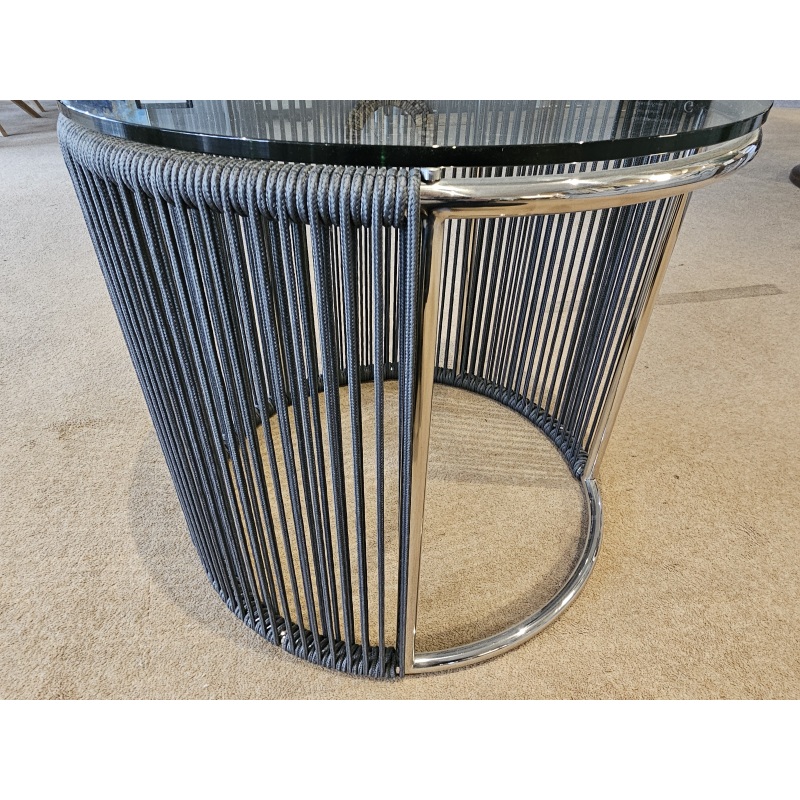 Werner Lamp Table (Blue & Chrome) Werner Lamp Table (Blue & Chrome)