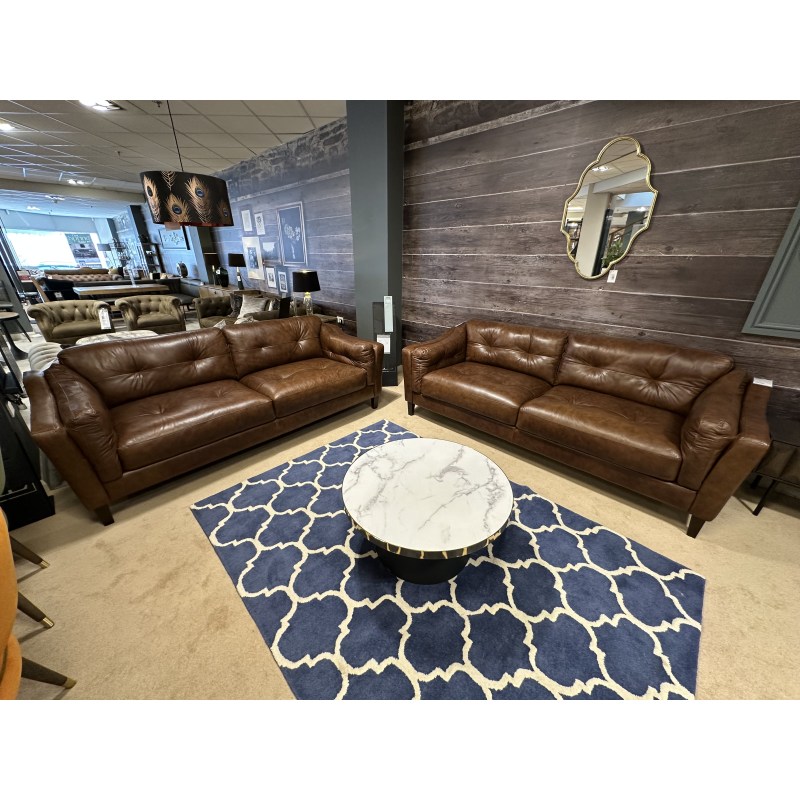 Loft 2x 3 Seater Sofa's in Leather Loft 2x 3 Seater Sofa's in Leather
