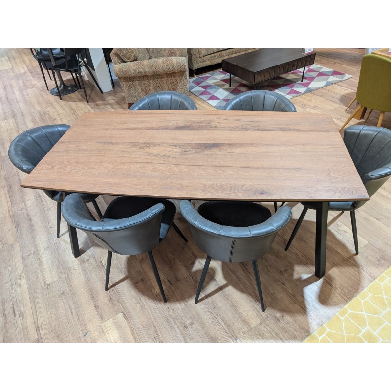 Halmstad, Dining Table 100x190cm plus 6 x Lucia Dining Chairs Halmstad, Dining Table 100x190cm plus 6 x Lucia Dining Chairs