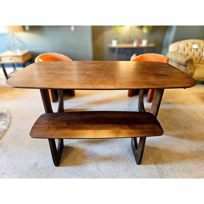 Aprillia Dining Table, Bench & x2 Rust Trapini Dining Chairs Aprillia Dining Table, Bench & x2 Rust Trapini Dining Chairs