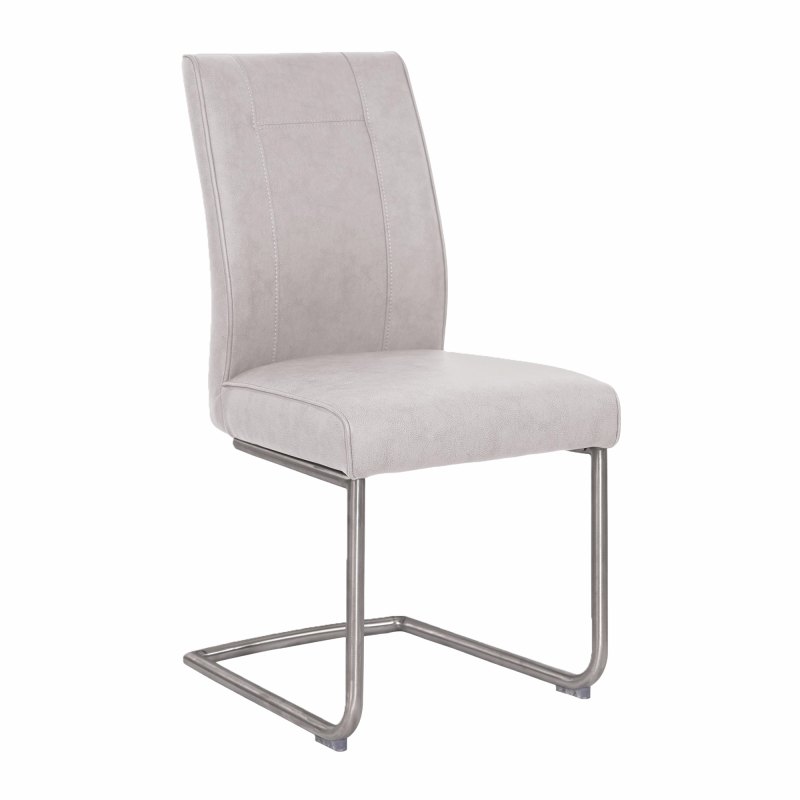 Tanaro Contour Dining Chair Light Grey Tanaro Contour Dining Chair Light Grey