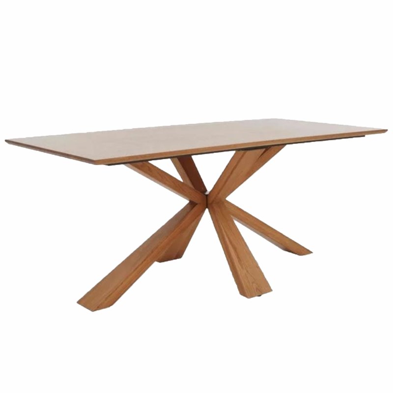 Versa 180cm Fixed Top Dining Table with Wooden Base Versa 180cm Fixed Top Dining Table with Wooden Base