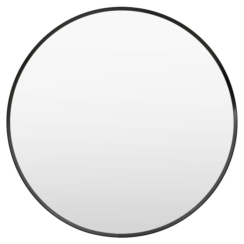 Holworth Small Round Mirror in Black Holworth Small Round Mirror in Black