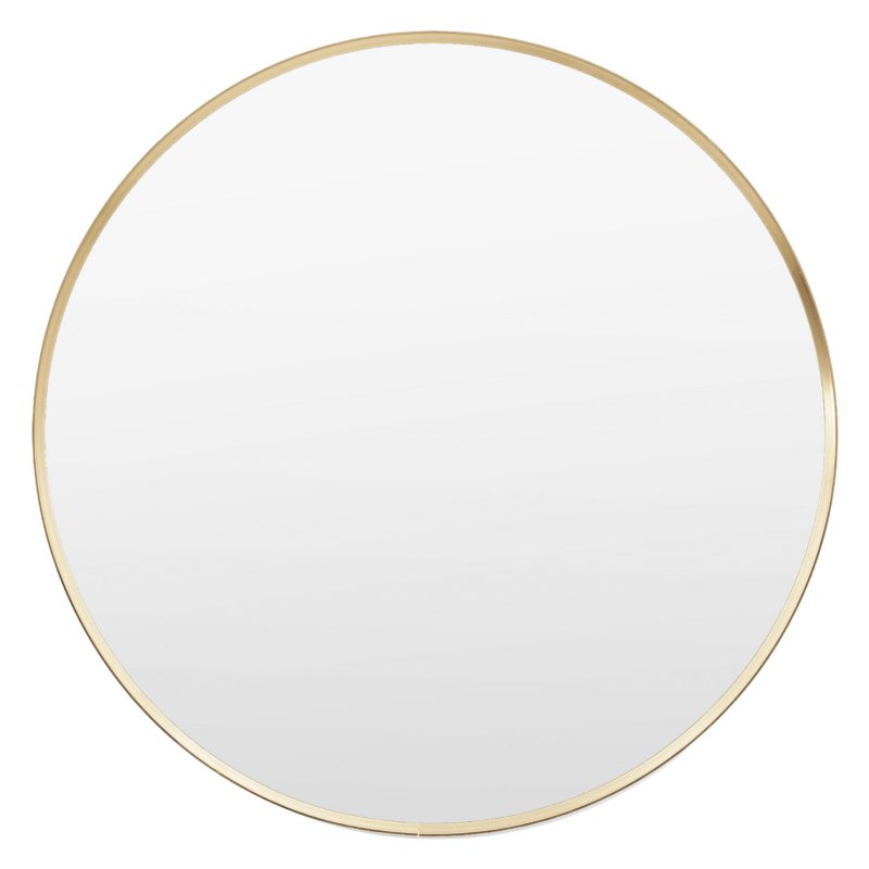Holworth Round Mirror, Small, Gold Holworth Round Mirror, Small, Gold