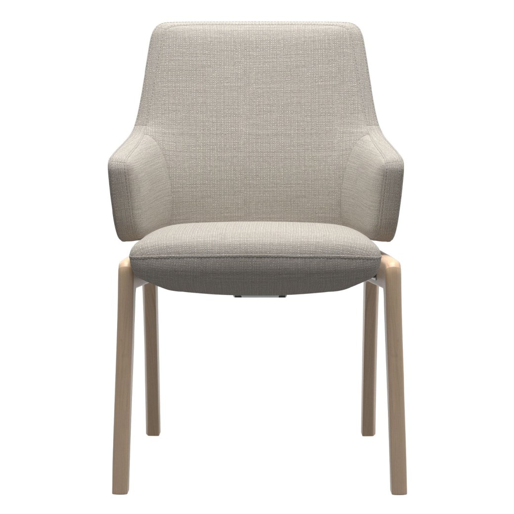 Stressless Vanilla Low Back Dining Chair w/arms- D100 Stressless Vanilla Low Back Dining Chair w/arms- D100