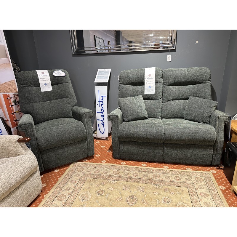 Suffolk 2 Seater Fixed Sofa and Standard Size, Cloud Zero 'Lift and Riser' Recliner Chair Suffolk 2 Seater Fixed Sofa and Standard Size, Cloud Zero 'Lift and Riser' Recliner Chair