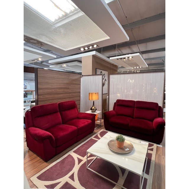 Aletta 2 Seater Power Recliner Sofa with USB & 2 Seater Fixed Sofa Aletta 2 Seater Power Recliner Sofa with USB & 2 Seater Fixed Sofa