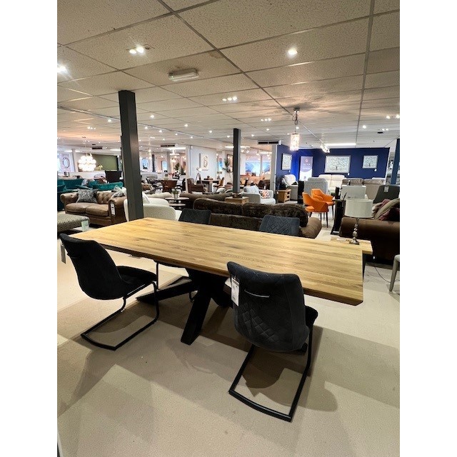 Brockley 2.4m Dining Table & 4x Habufa Armin Chairs Brockley 2.4m Dining Table & 4x Habufa Armin Chairs