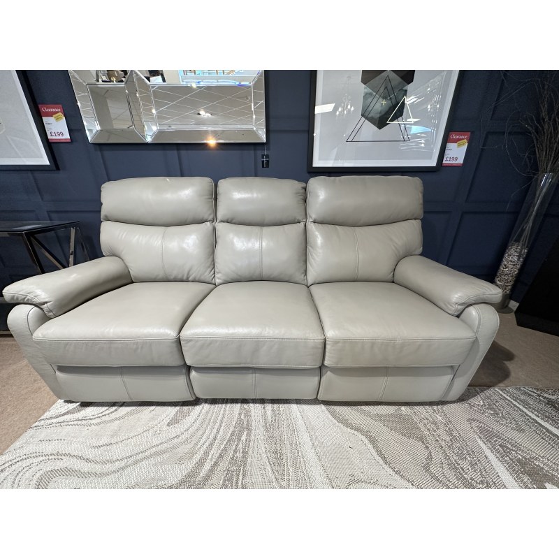 1 X Scott 3-Seater Electric Power Reclining Sofa (201cm) in Leather 1 X Scott 3-Seater Electric Power Reclining Sofa (201cm) in Leather