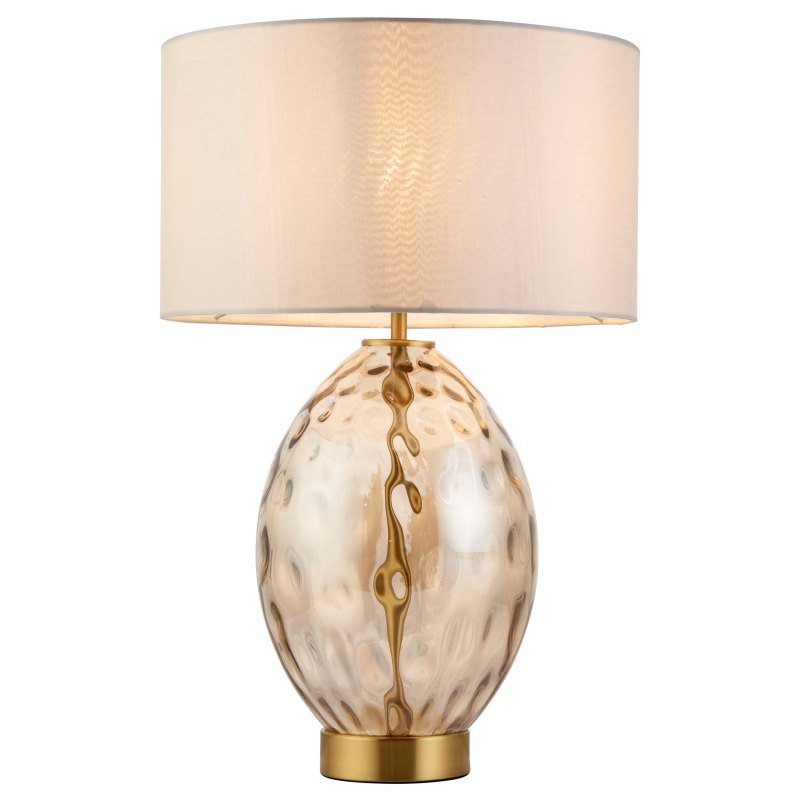 Elin Dimple Table Lamp – Champagne Finish Elin Dimple Table Lamp – Champagne Finish