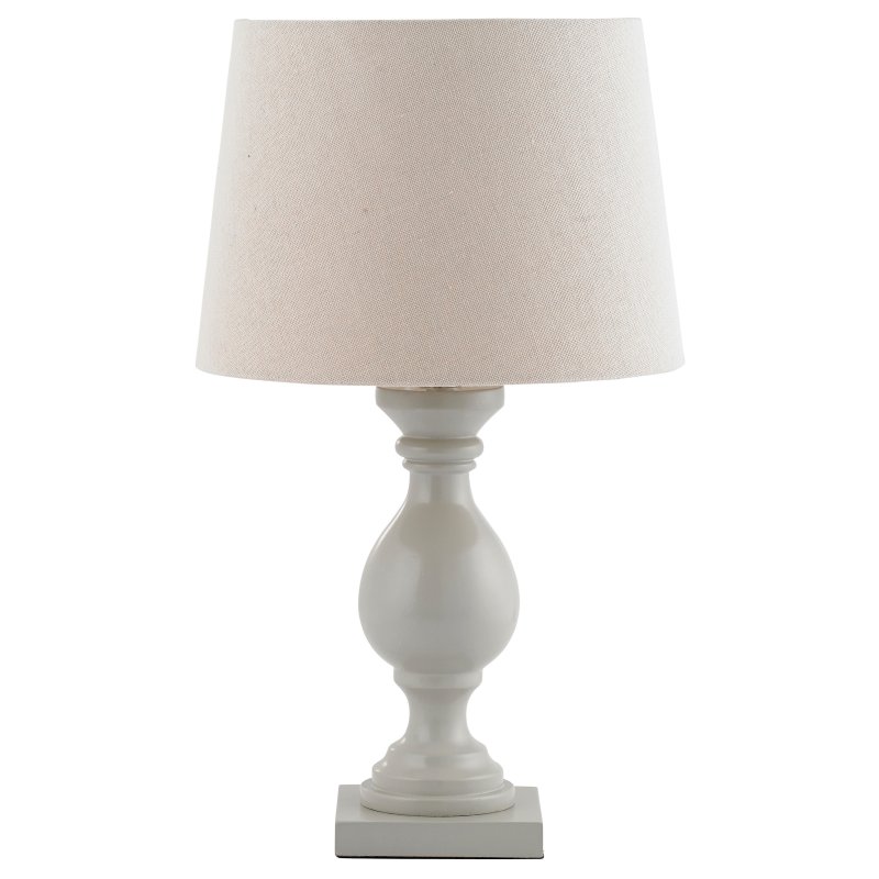 Marsham Table Lamp – Taupe Wood with Ivory Shade Marsham Table Lamp – Taupe Wood with Ivory Shade
