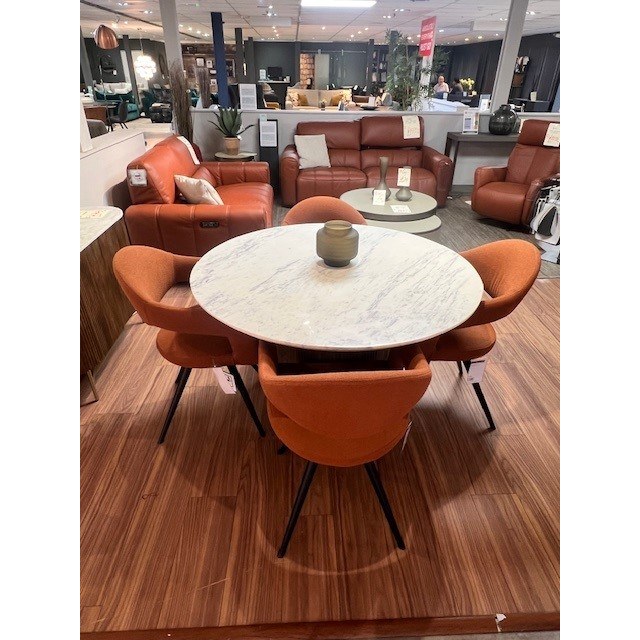 Crosby Round Dining & 4x Jasmine Chairs Crosby Round Dining & 4x Jasmine Chairs