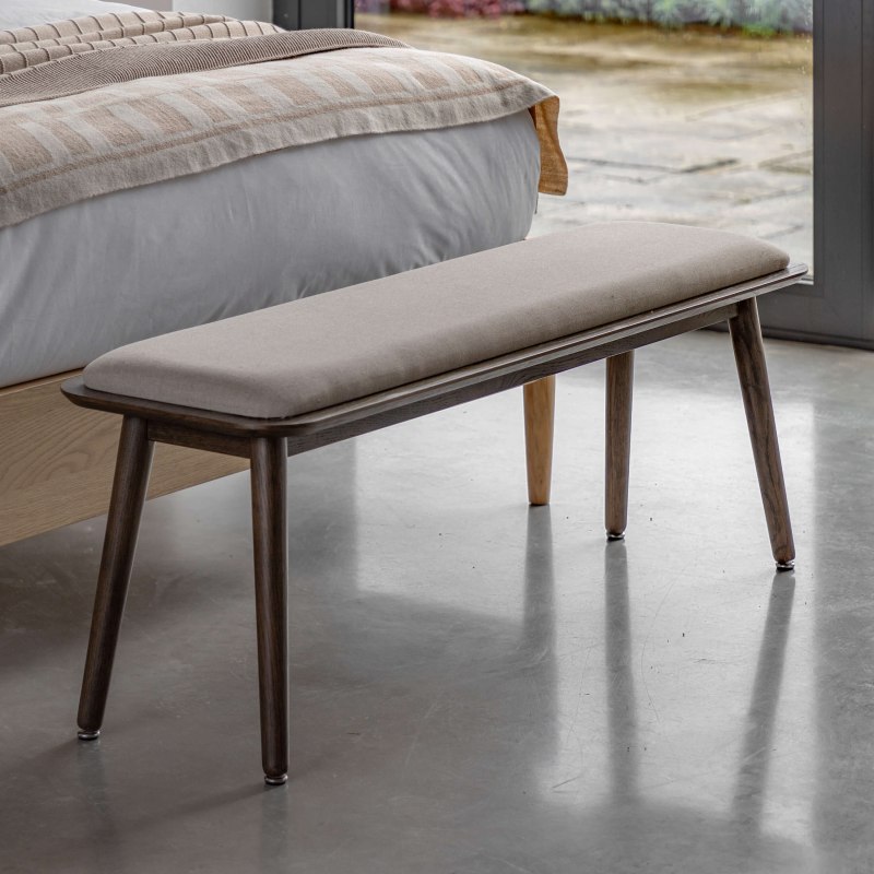 Gallery Direct Hatfield Smoked Bench Gallery Direct Hatfield Smoked Bench