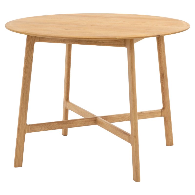 Gallery Direct Madrid Round Dining Table, Oak Gallery Direct Madrid Round Dining Table, Oak