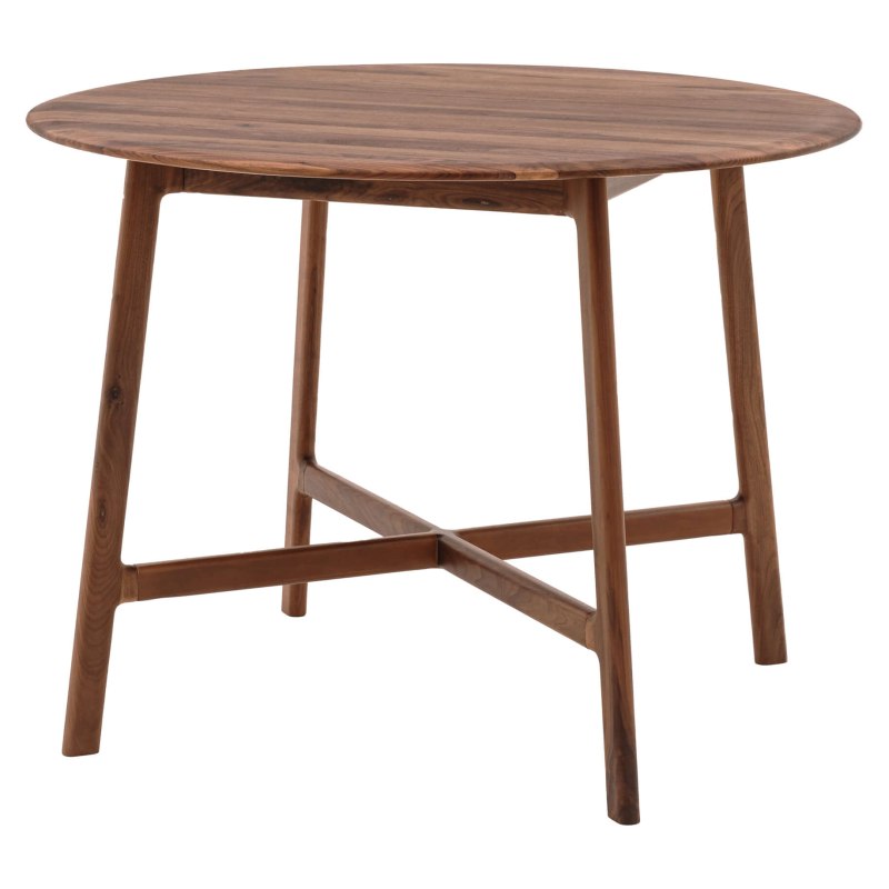Gallery Direct Madrid Round Dining Table, Walnut Gallery Direct Madrid Round Dining Table, Walnut