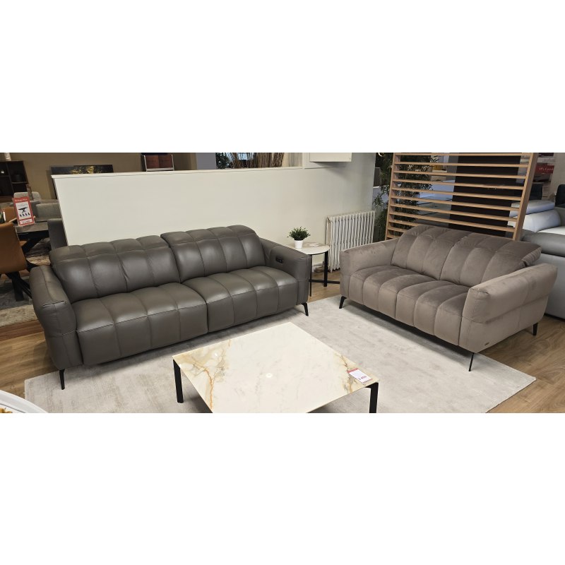 Natuzzi Intensita 3 Seat Double Powered Sofa & Loveseat Natuzzi Intensita 3 Seat Double Powered Sofa & Loveseat