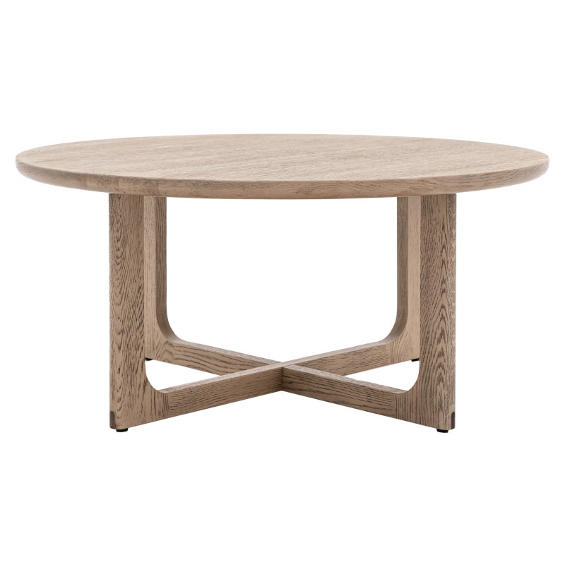 Craft Smoked Round Coffee Table Craft Smoked Round Coffee Table
