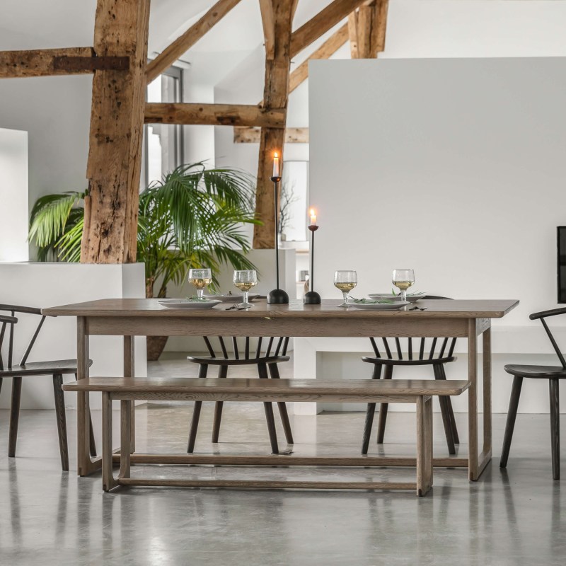 Gallery Direct Craft Extending Dining Table Smoked Gallery Direct Craft Extending Dining Table Smoked