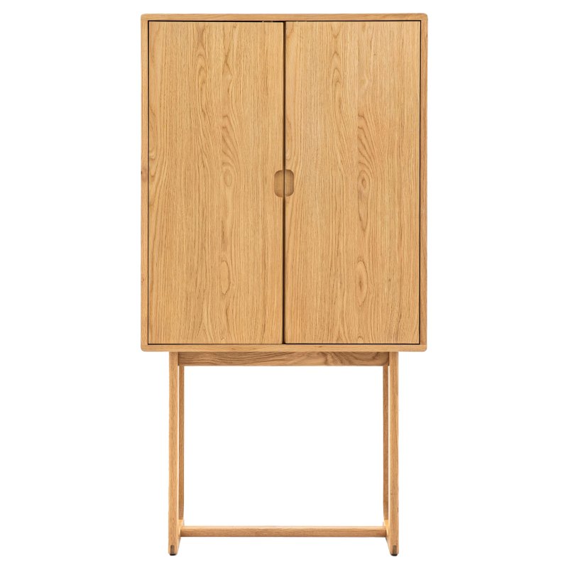 Gallery Direct Craft Cocktail Cabinet, Natural Gallery Direct Craft Cocktail Cabinet, Natural