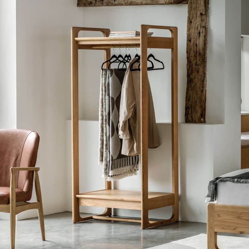 Gallery Direct Craft Open Wardrobe Natural Gallery Direct Craft Open Wardrobe Natural
