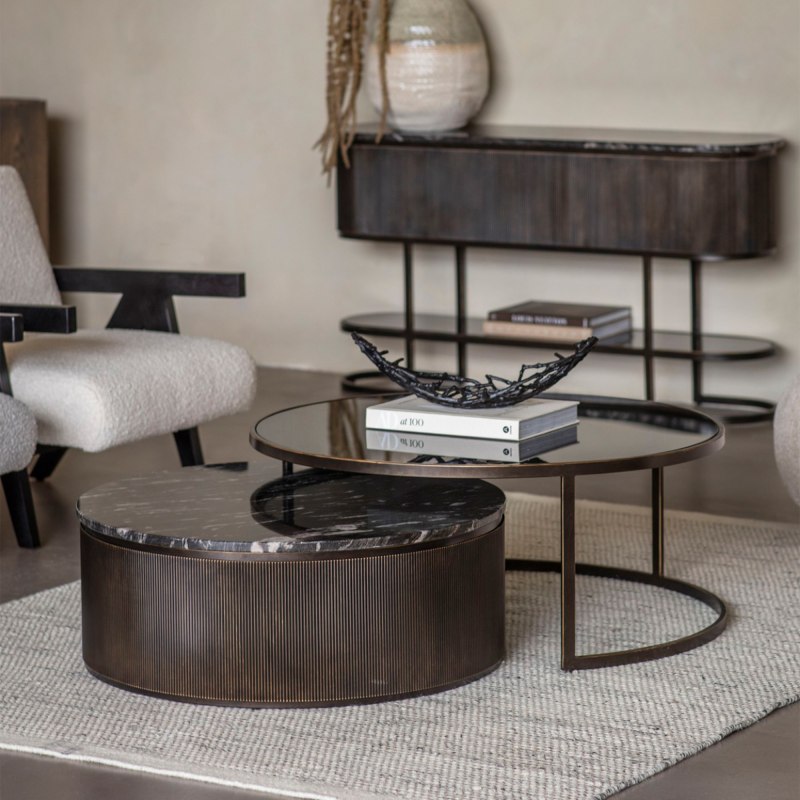 Belvedere Nesting Coffee Tables | Black Belvedere Nesting Coffee Tables | Black