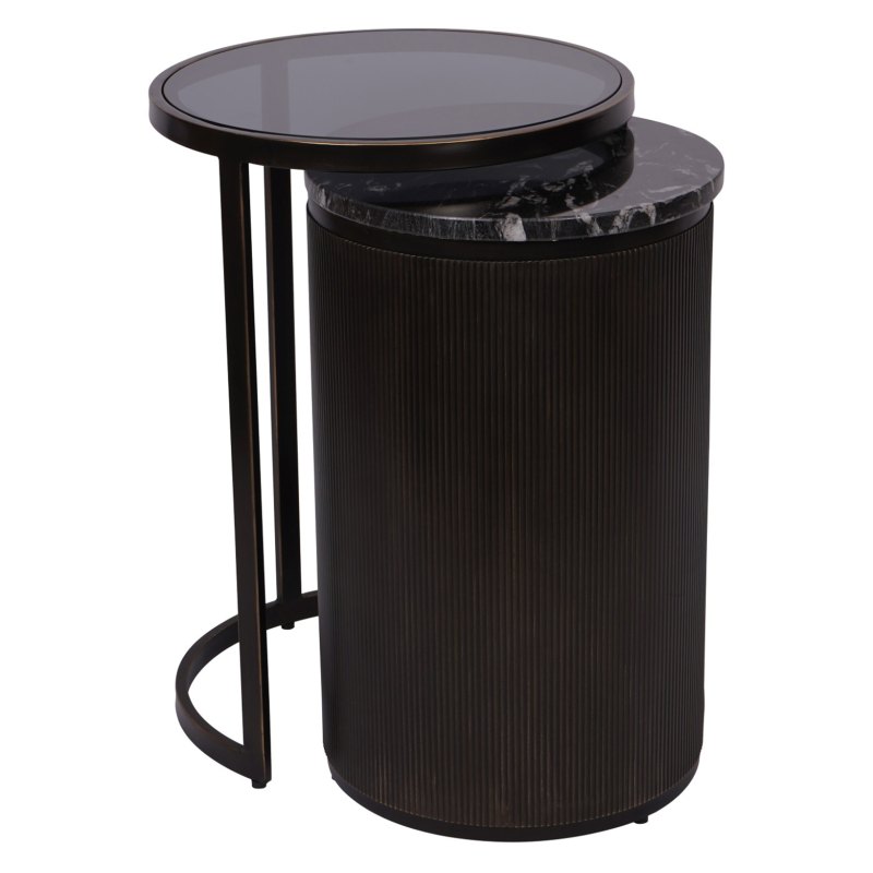 Belvedere Nesting Side Tables | Black Belvedere Nesting Side Tables | Black