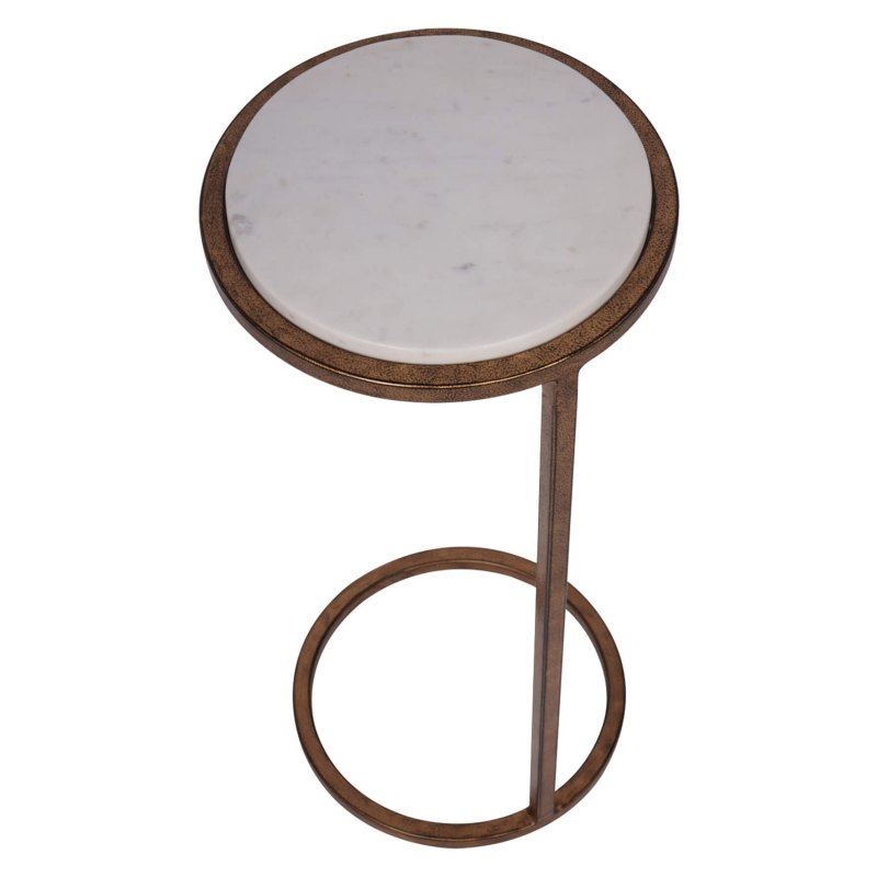 Iota Accent Table White Banswara Marble Iota Accent Table White Banswara Marble