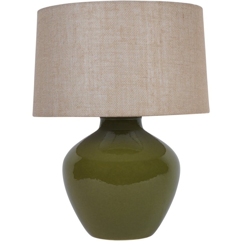 Aubrey Green Ceramic Table Lamp Large E27 60W Aubrey Green Ceramic Table Lamp Large E27 60W