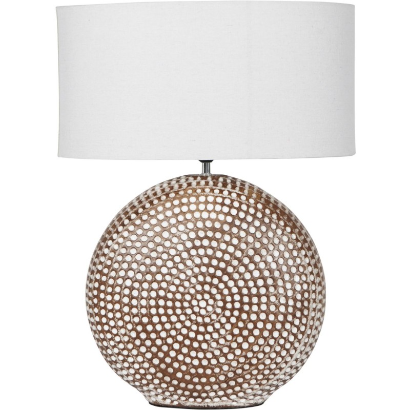 Chariot Round Ceramic Lamp Base 65cm with Ivory Ov Chariot Round Ceramic Lamp Base 65cm with Ivory Ov