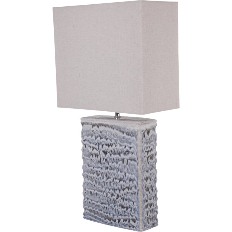 Sereno Square Ceramic Lamp Off White With Rectangular Shade Sereno Square Ceramic Lamp Off White With Rectangular Shade