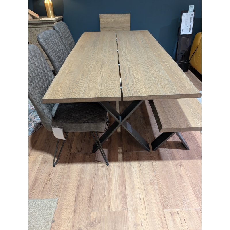 Clifton, Dining Table, Extension Leaf, Bench & 3 x Yukon Chairs Clifton, Dining Table, Extension Leaf, Bench & 3 x Yukon Chairs