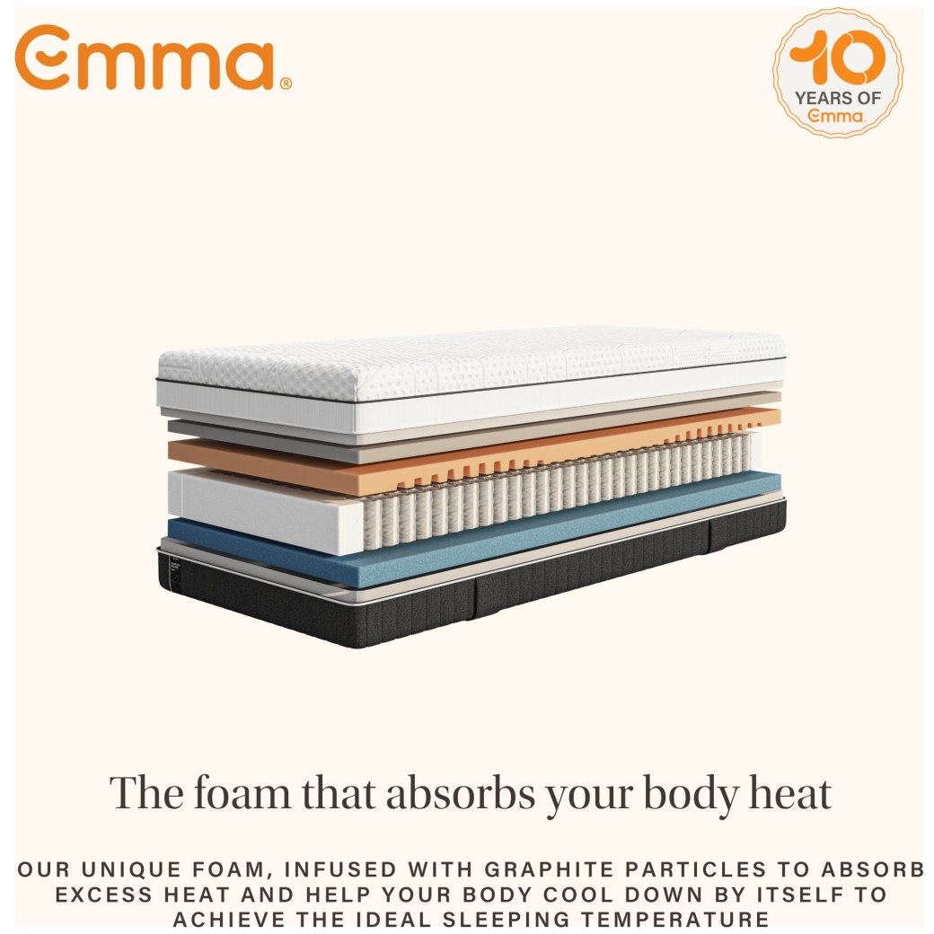 Emma Diamond Hybrid Deluxe Double Mattress | Medium Hybrid Cooling