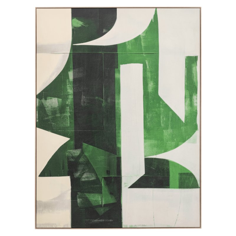 Emerald Abstract Framed Canvas Emerald Abstract Framed Canvas