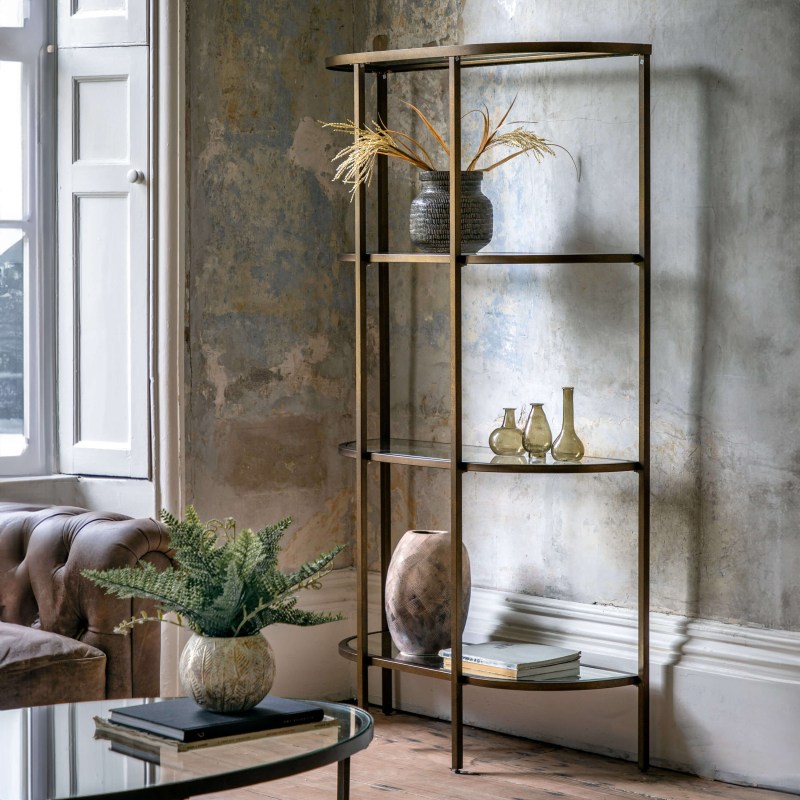 Gallery Direct Hudson Bronze Display Unit Gallery Direct Hudson Bronze Display Unit