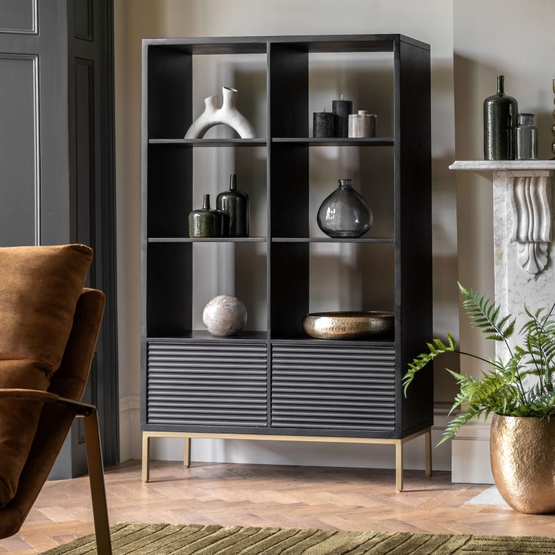 Gallery Direct Ripple 2 Door Open Display Unit Gallery Direct Ripple 2 Door Open Display Unit