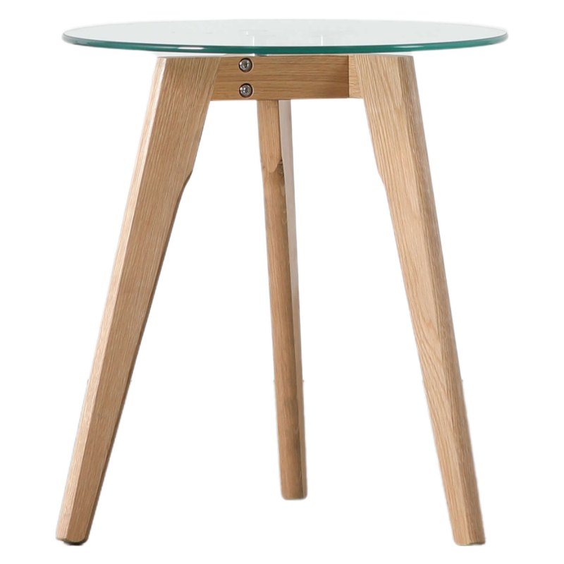 Blair Oak Round Side Table Blair Oak Round Side Table