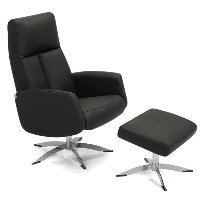 Nemi Swivel Recliner Chair & Stool Nemi Swivel Recliner Chair & Stool