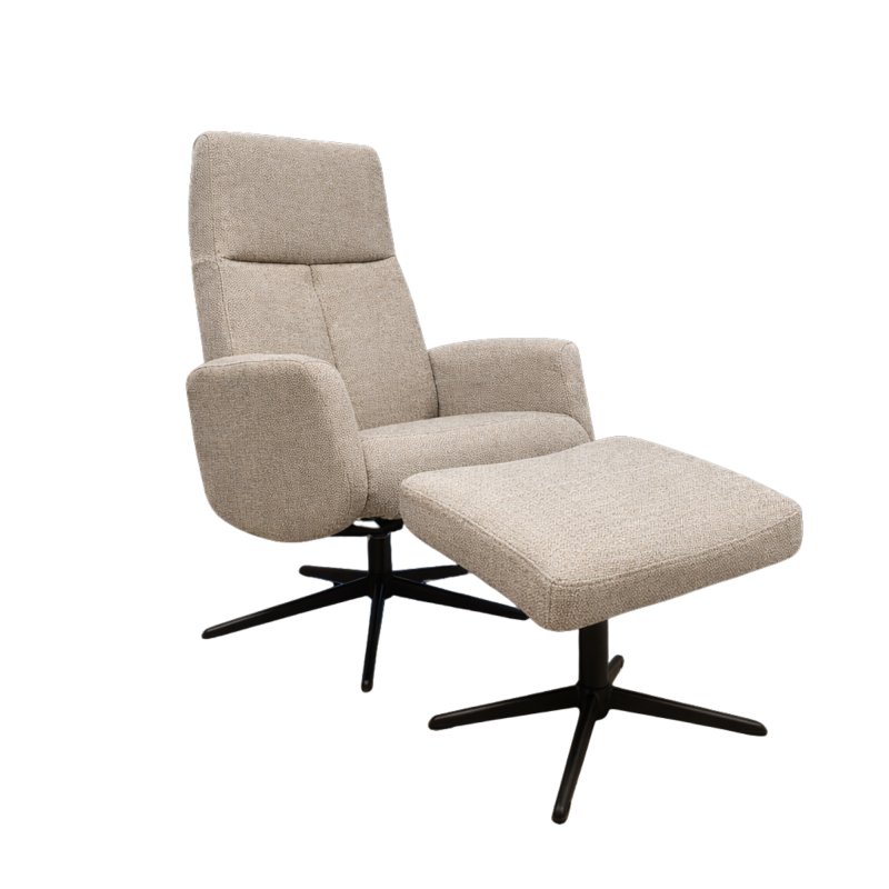 Nemi Swivel Recliner Chair & Stool Nemi Swivel Recliner Chair & Stool