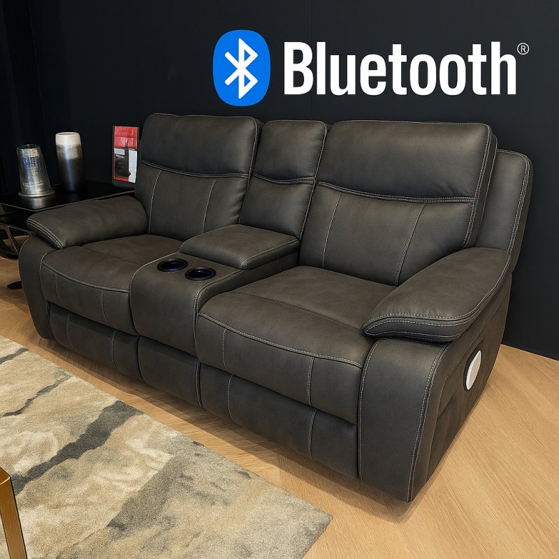 Matsu 2 seater Elec Recliner + Bluetooth Music Sofa + Wireless Charger + Refrigerated Drink Cup hold Matsu 2 seater Elec Recliner + Bluetooth Music Sofa + Wireless Charger + Refrigerated Drink Cup hold