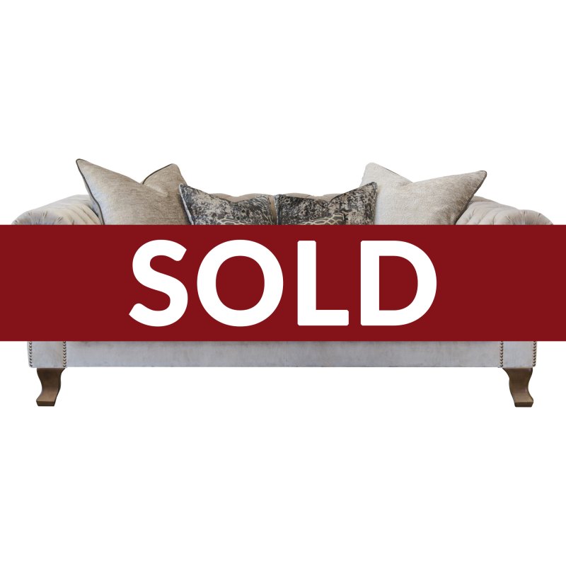 Somerset Maxi Chesterfield Sofa In Plush Platinum Somerset Maxi Chesterfield Sofa In Plush Platinum