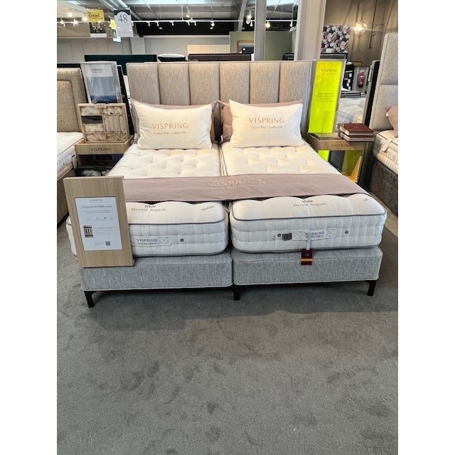 Vi Spring Herald Superking Zip & Link Divan Set & Headboard Vi Spring Herald Superking Zip & Link Divan Set & Headboard