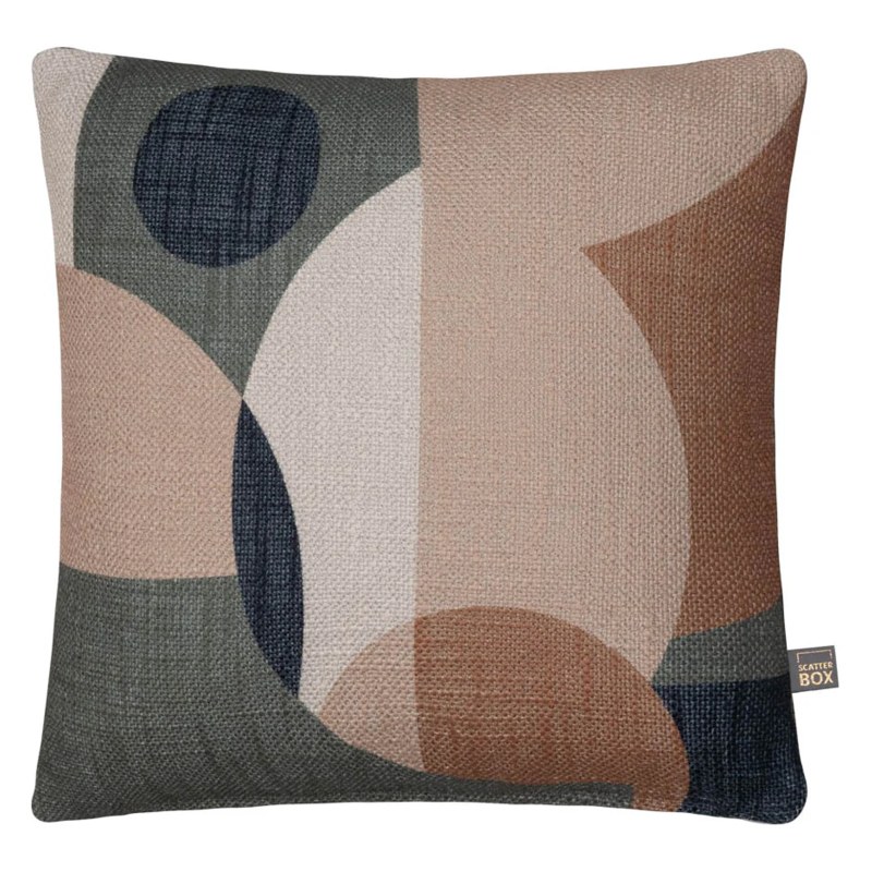Mid Century Geo Cushion- Green Mid Century Geo Cushion- Green