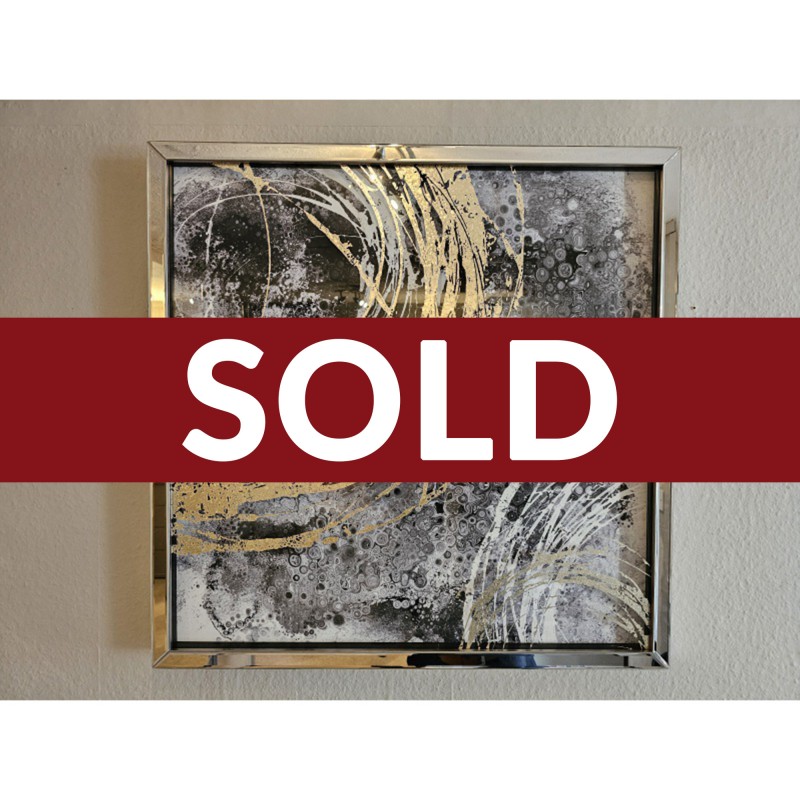 Cyclone 1 Framed Glass Art Cyclone 1 Framed Glass Art