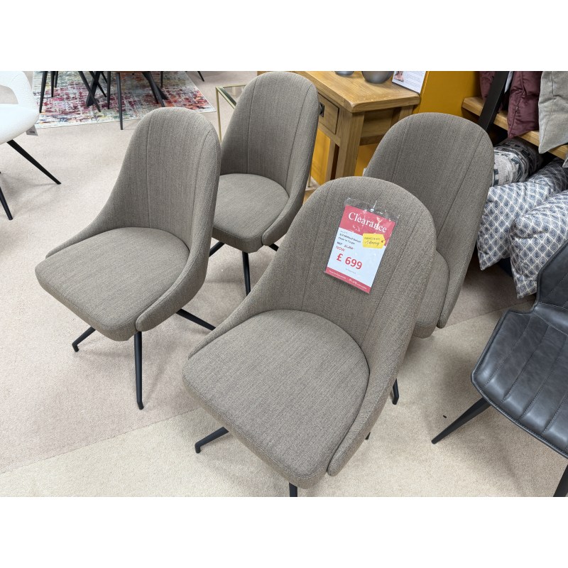 4 X MILFORD SWIVEL CHAIRS 4 X MILFORD SWIVEL CHAIRS